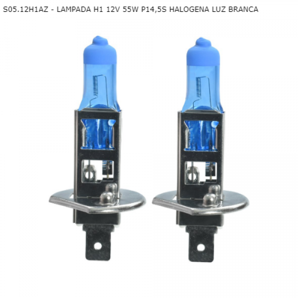 Kit Lâmpada Super Branca H1 12V . 55W 8500k. P14.5s Tech One