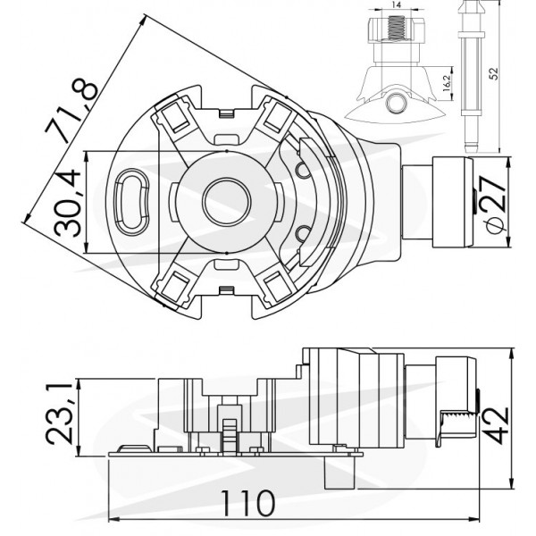 Porta Escovas Motor De Partida Mitsuba Honda Civic CIty CRV IK1013