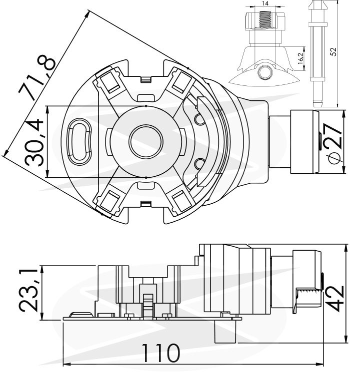 Porta Escovas Motor De Partida Mitsuba Honda Civic CIty CRV IK1013